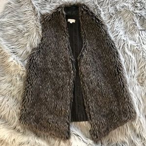 Faux fur vest